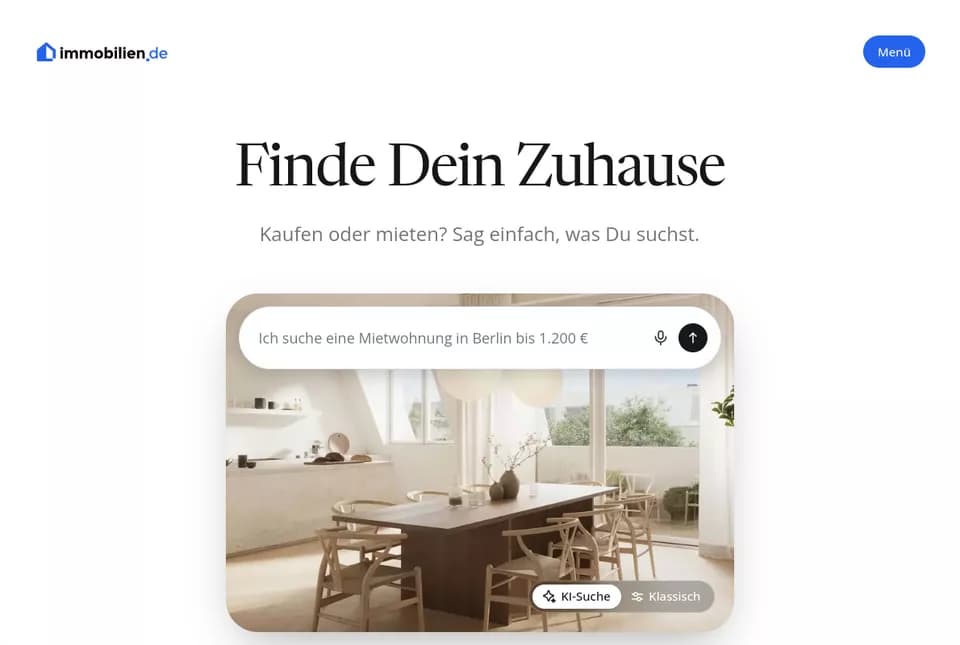 immobilien.de im Jahr Heute
