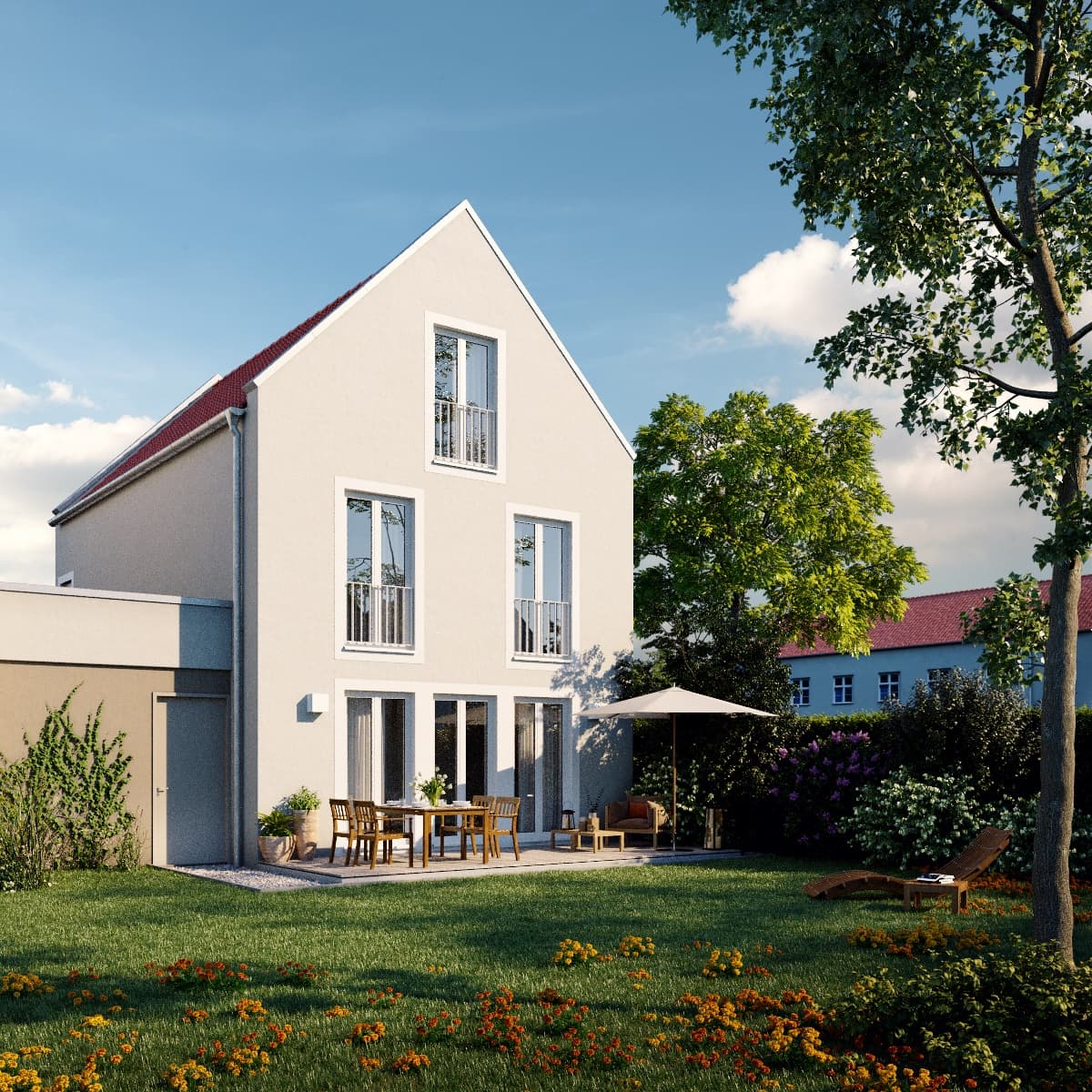 Eilenburg-EFH-Neu, 150m²Wfl.,6 Zi.,KfW 50 mit Garage !