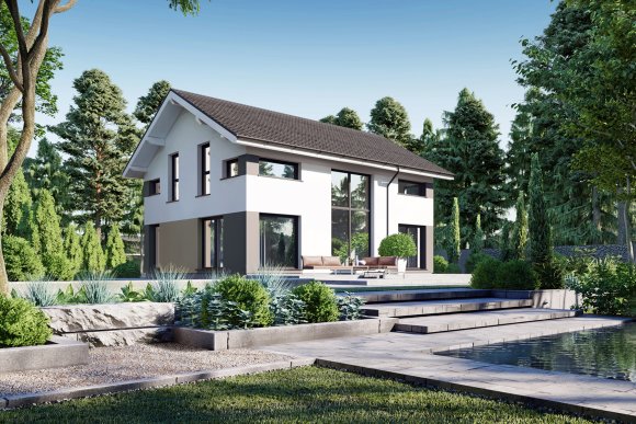 Danwood Fertigteilhaus - 140 m² inklusive 610 m² Grundstück in Oppin - 5 Zimmer - Einzugsbereit