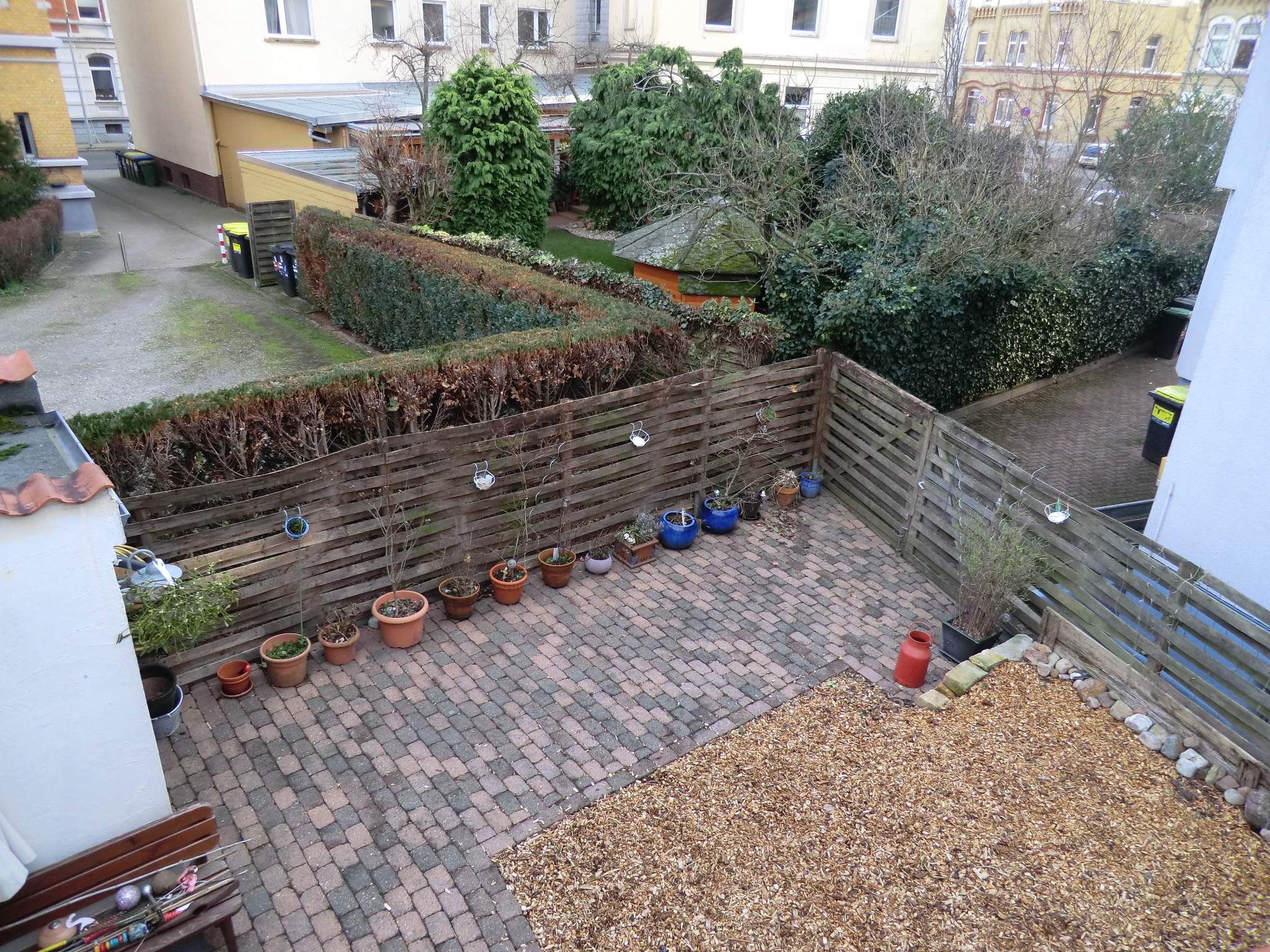 3-Zimmereigentumswohnung im Hinterhaus mit 2 südlich ausgerichteten Terrassen