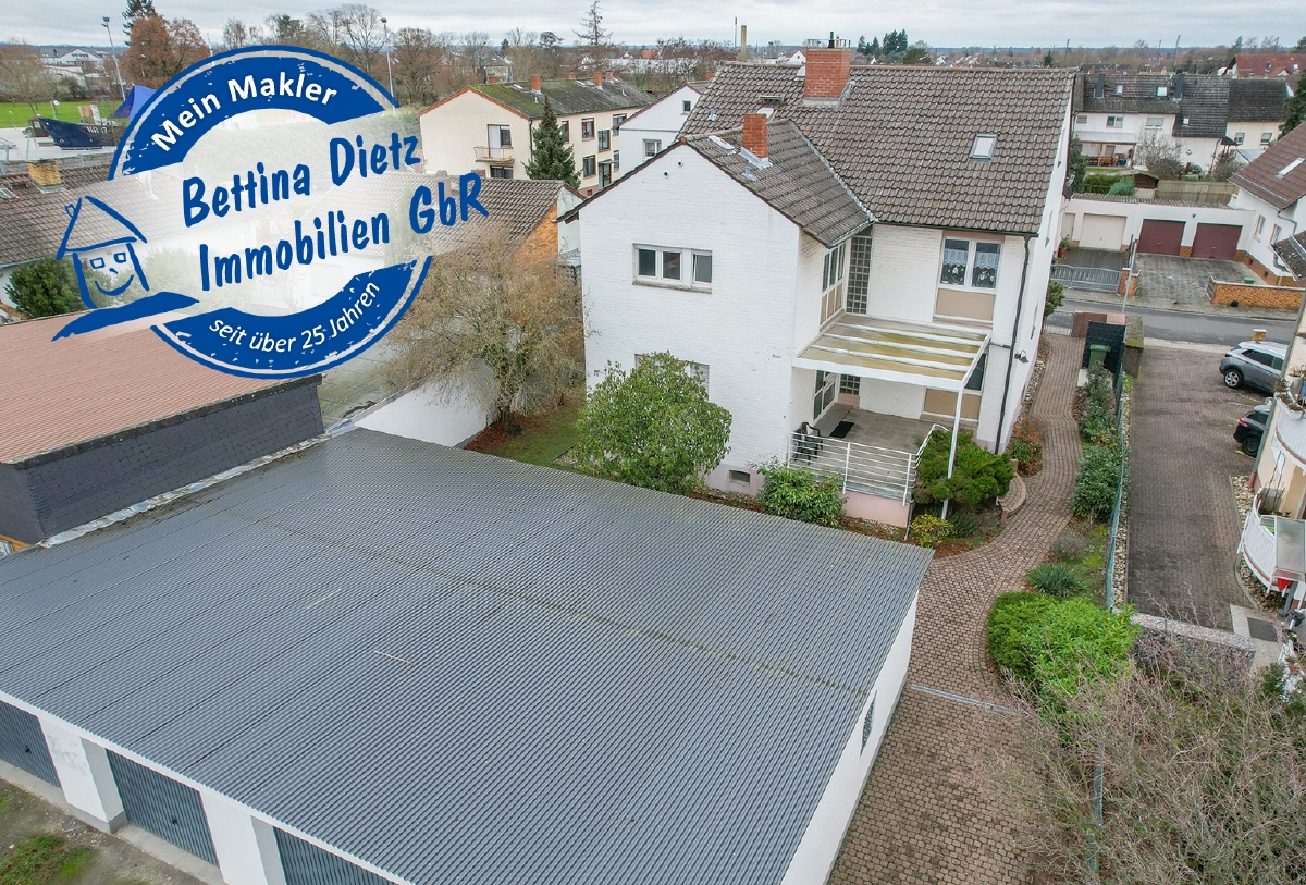 DIETZ: Gut vermietetes Mehrfamilienhaus mit 4 Garagen und neuer Gas-Heizung in Babenhausen!